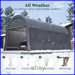 Outdoor Carports 10x20 ft Heavy Duty Car Canopy Garage Galvanized Frame Canopy