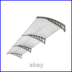 Outdoor Front Door Window Awning Patio Canopy Rain Cover UV Protected Eaves US