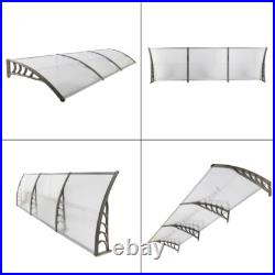Outdoor Front Door Window Awning Patio Canopy Rain Cover UV Protected Eaves US