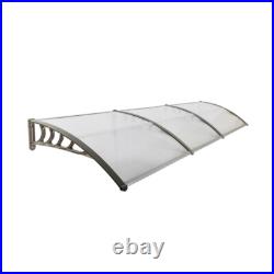 Outdoor Front Door Window Awning Patio Canopy Rain Cover UV Protected Eaves US