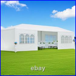 Outdoor Garden Pavilion with 6 Removable Side Panels