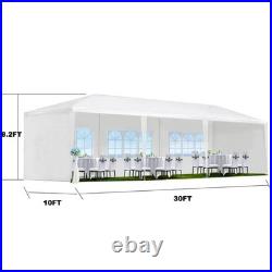 Outdoor Garden Pavilion with 6 Removable Side Panels