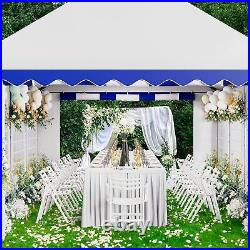 Outdoor Gazebo Canopy Event Wedding Party Tent With Side Walls Galvanized Steel