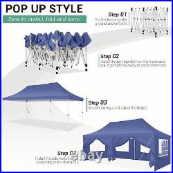 Outdoor Gazebo Party Tent 10x20ft with 6 Sidewalls Wedding Canopy Cater Events