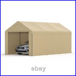 Outdoor Khaki Carport 10'x20' Heavy Duty Canopy Shed Portable Garage Party Tent