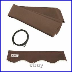 Outdoor Motorized Retractable Awning Electric Patio Brown 20 Foot X 10 Foot RV
