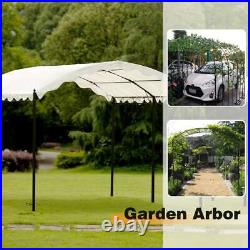 Outdoor Patio 13ft Steel Carport Shelter Garage Tent Garden Storage Shed Canopy