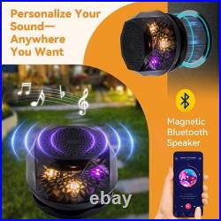 Outdoor Patio Gazebo 10'x12' Netting and Curtain withLED Light & Bluetooth Speaker