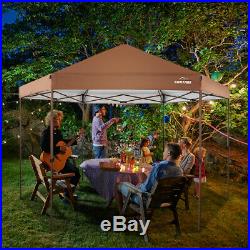Outdoor Patio Hexagon Gazebo 6.6 x 9.2' Pop Up Canopy Garden Backyard Party Tent
