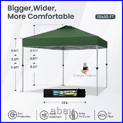 Outdoor Pop up Canopy 10'x10' Tent Camp Sun Shelter-Series Party Tent 100 Sq Ft