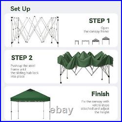 Outdoor Pop up Canopy 10'x10' Tent Camp Sun Shelter-Series Party Tent 100 Sq Ft