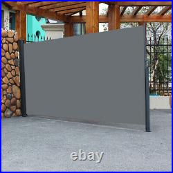 Outdoor Retractable Folding Side Screen Awning Sun Shade Privacy Divider 1.6x3m