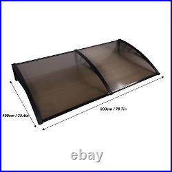 Outdoor Shed Cover Door Window Eaves Garden Shelter Canopy Roof Porch DIY Awning