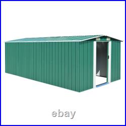 Outdoor Storage Shed Garden Shed Metal Storage Backyard Patio Shed Gray vidaXL