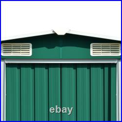 Outdoor Storage Shed Garden Shed Metal Storage Backyard Patio Shed Gray vidaXL