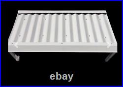 Outdoor Window Door Awning White Corrugated PVC Panel 45° Angle 5' X 3