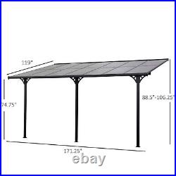 Outside Deck & Backyard Porch Sun Shade with UV-Fighting Panels & Aluminum Frame