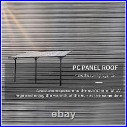 Outside Deck & Backyard Porch Sun Shade with UV-Fighting Panels & Aluminum Frame