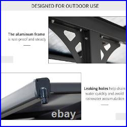 Outside Deck & Backyard Porch Sun Shade with UV-Fighting Panels & Aluminum Frame