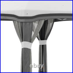 Outsunny 10' x 10' Pop Up Canopy Foldable Party Tent with Nettings Gray