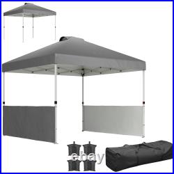Outsunny 10' x 10' Pop Up Canopy Tent with 2 Half Sidewalls