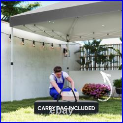 Outsunny 10' x 10' Pop Up Canopy Tent with 2 Half Sidewalls