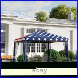 Outsunny 10' x 10' Pop Up Canopy with 4 Removable Sidewalls