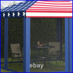 Outsunny 10' x 10' Pop Up Canopy with 4 Removable Sidewalls