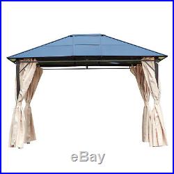 Outsunny 10' x 12' Steel Outdoor Steel Hardtop Party Gazebo Tent Canopy Cover