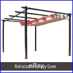 Outsunny 10' x 13' Outdoor Pergola Gazebo Canopy Cover Backyard Sunshade