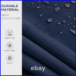 Outsunny 10' x 8' Patio Retractable Awning Sunshade Shelter Aluminum frame, Blue