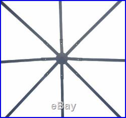 Outsunny 10'x10' Outdoor Patio Gazebo Stand Steel Frame Canopy Cover Leaf Design