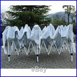 Outsunny 10x20ft Pop Up Party Tent Easy Set up Canopy Patio Garden White