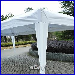 Outsunny 10x20ft Pop Up Party Tent Easy Set up Canopy Patio Garden White