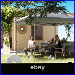Outsunny 12' x 12' Outdoor Pop-Up Tent Canopy With Mesh Sidewalls and Bag