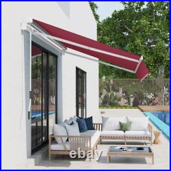 Outsunny 12'x8' Retractable Patio Awning/Sun Shade for Outdoor Patio Outsunny 12'x8' Retractable Patio Awning/Sun Shade for Outdoor Patio