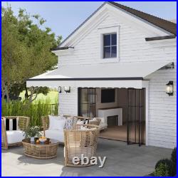 Outsunny 15' x 10' Electric Retractable Awning, All Aluminum Frame, White
