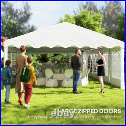 Outsunny 16.5' x 33' Party Tent Canopy with Removable Sidewalls
