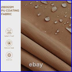 Outsunny 16' x 10' Patio Retractable Awning Sunshade Shelter, Brown