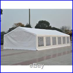 Outsunny 40'x20' Heavy Duty Party Wedding Tent Carport Canopy Event Gazebo White