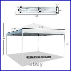 Outsunny Outdoor 13'x13' Pop Up Canopy Sun Shade Party Tent Gazebo Reinforced