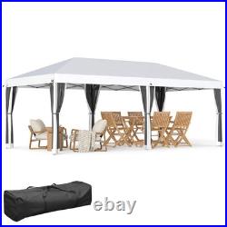 Outsunny10'x20' Pop Up Party Tent Gazebo Wedding Canopy with Netting Sidewalls