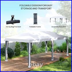 Outsunny10'x20' Pop Up Party Tent Gazebo Wedding Canopy with Netting Sidewalls