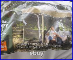 Ozark Trail 11.5' x 10' Hexagonal Glamping Canopy with Built-in LED Lights