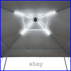 Ozark Trail 14' x 14' Instant Lighted Canopy for Camping Blue, Gray