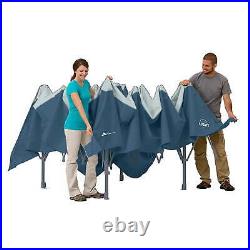 Ozark Trail 14' x 14' Instant Lighted Canopy for Camping Blue, Gray