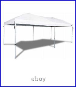 Ozark Trail 20' x 10' Straight Leg Outdoor Easy Pop-up Canopy, White