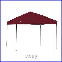 Ozark Trail Simple Push Straight Leg Instant Canopy, White, 10 ft x 10 ft