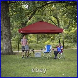 Ozark Trail Simple Push Straight Leg Instant Canopy, White, 10 ft x 10 ft