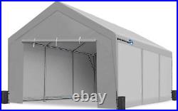 PEAKTOP OUTDOOR 12x20FT Heavy Duty Carport Car Shelter Garage Storage Canopy US